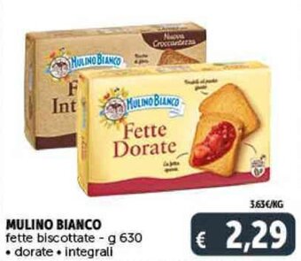 Deco Supermercati MULINO BIANCO fette biscottate - g 630 offerta