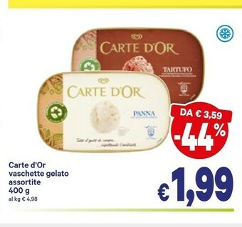 A&O Algida Carte D'Or Panna 400 G(ml) offerta
