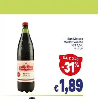 A&O San matteo Merlot Veneto Igt offerta