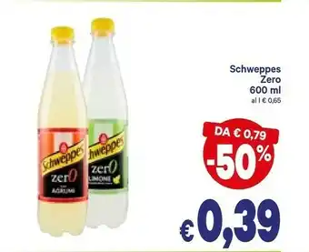 A&O Schweppes Schweppes - Schweppes Limone Zero 600 g(ml) offerta