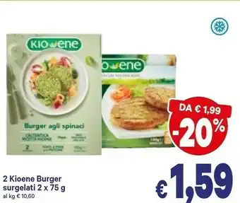 A&O Kioene 2 Burger Surgelati offerta