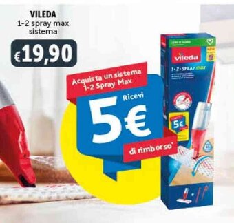 Deco Supermercati VILEDA 1-2 spray max sistema offerta