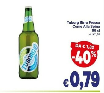 A&O Tuborg Birra Fresca Come Alla Spina offerta