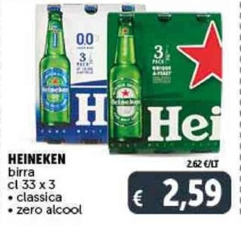 Deco Supermercati HEINEKEN birra cl 33 x 3 offerta