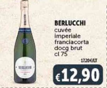 Deco Supermercati BERLUCCHI cuvée imperiale franciacorta docg brut cl 75 offerta
