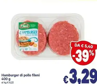 A&O Fileni Hamburger 400 G(ml) offerta
