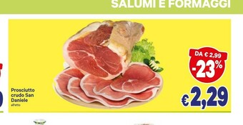 A&O San daniele Prosciutto Crudo offerta
