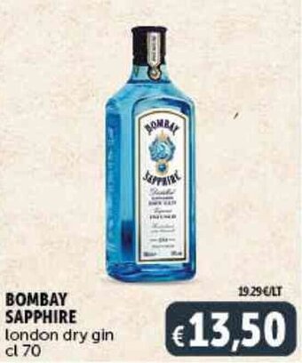 BOMBAY SAPPHIRE london dry gin cl 70