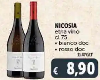 Deco Supermercati NICOSIA etna vino cl 75 offerta