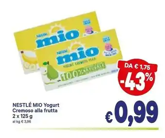 A&O Nestlè Mio Yogurt Cremoso Pera 250 G(ml) offerta