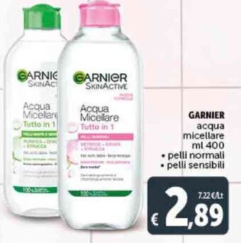 Deco Supermercati GARNIER acqua micellare ml 400 offerta