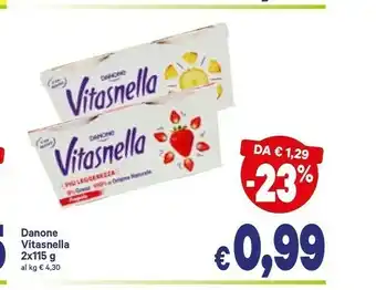 A&O Danone Vitasnella Bianco Senza Lattosio 230 G(ml) offerta