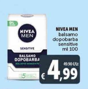 Deco Supermercati NIVEA MEN balsamo dopobarba sensitive ml 100 offerta