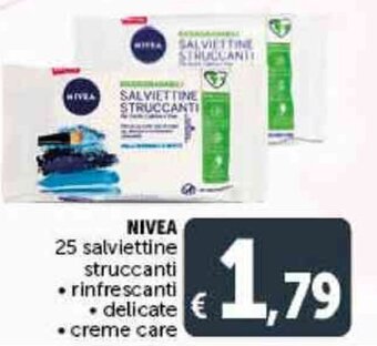 Deco Supermercati NIVEA 25 salviettine struccanti offerta