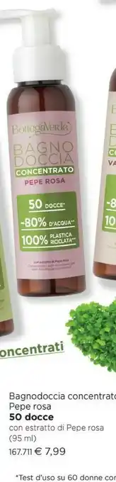 Bottegaverde Bagnodoccia Concentrato Pepe Rosa