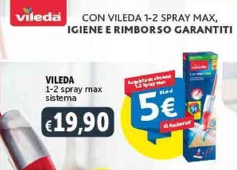 Deco Supermercati VILEDA 1-2 spray max sistema offerta