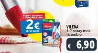 Deco Supermercati VILEDA 1-2 spray max ricambio offerta