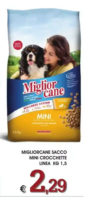 MIGLIORCANE SACCO MINI CROCCHETTE LINEA KG 1,5