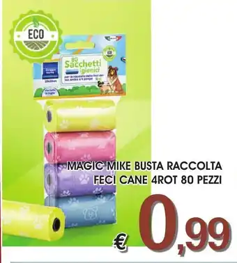 MAGIC MIKE BUSTA RACCOLTA FECI CANE 4ROT 80 PEZZI