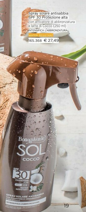 Bottega Verde Crema solare offerta