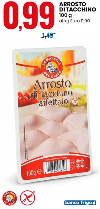 Eurospin ARROSTO DI TACCHINO 100 g offerta