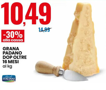 Eurospin GRANA PADANO DOP OLTRE 16 mesi offerta