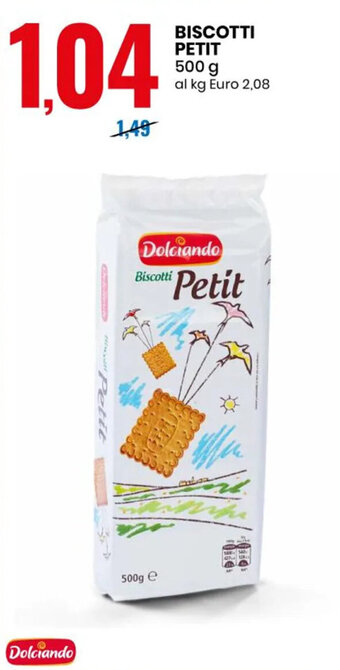 Eurospin BISCOTTI PETIT 500 g offerta