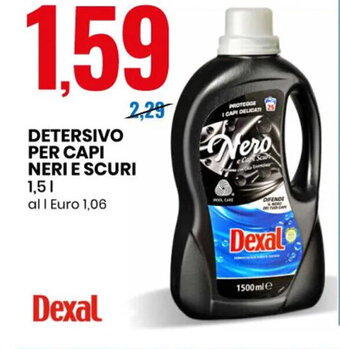 Eurospin DETERSIVO PER CAPI NERI E SCURI 1,5 l offerta