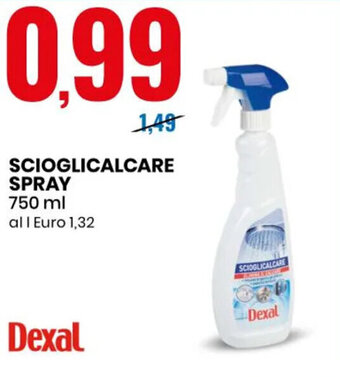 Eurospin DEXAL SCIOGLICALCARE SPRAY 750 ml offerta