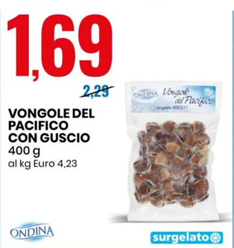 VONGOLE DEL PACIFICO CON GUSCIO 400 g