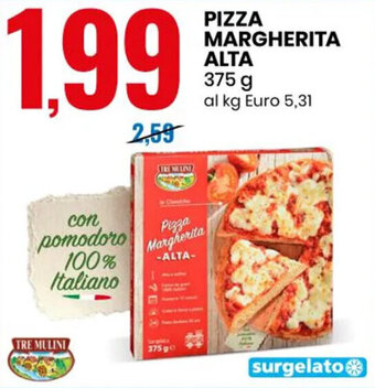 Eurospin PIZZA MARGHERITA ALTA 375 g offerta