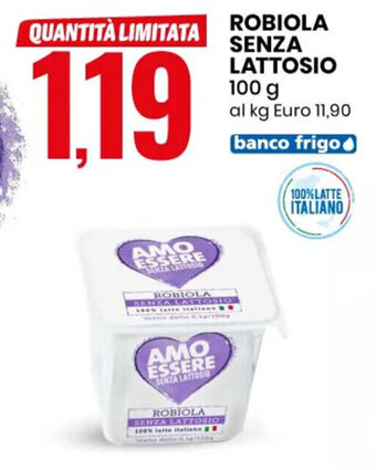 Eurospin ROBIOLA SENZA LATTOSIO 100 g offerta