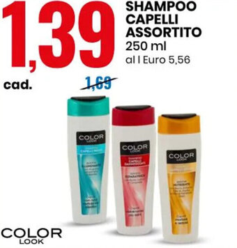 Eurospin COLOR LOOK SHAMPOO CAPELLI ASSORTITO 250 ml offerta