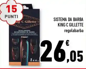 Conad Superstore SISTEMA DA BARBA KING C GILLETTE regolabarba offerta