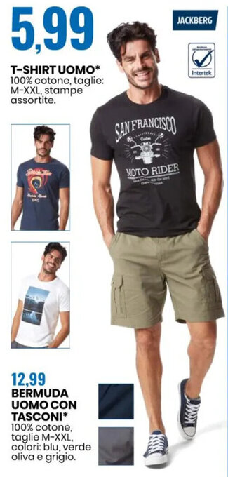 Eurospin T-SHIRT UOMO* M-XXL offerta