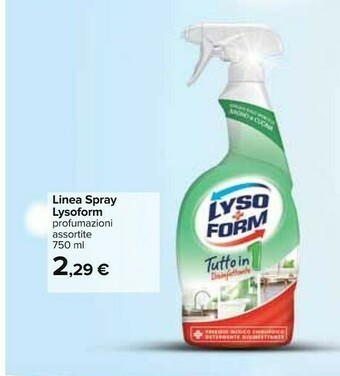 Carrefour Lysoform Igienizzante Universale Spray 750 Ml offerta