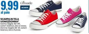 Eurospin GLISSADE SCARPA IN TELA UOMO/DONNA offerta