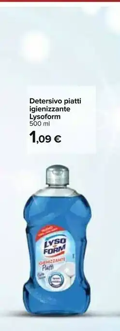 Carrefour Lysoform Detersivo Piatti Igienizzante offerta