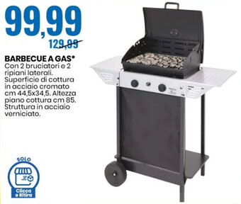 Eurospin BARBECUE A GAS cm 44,5x34,5 offerta