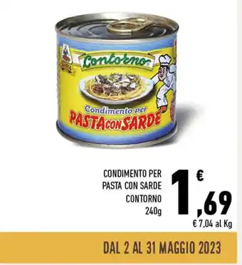 Conad Superstore CONDIMENTO PER PASTA CON SARDE CONTORNO 240 g offerta