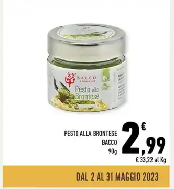 PESTO ALLA BRONTESE BACCO 90g