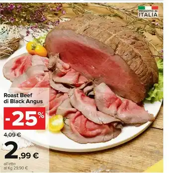 Carrefour Roaste Beef Do Black Angus offerta