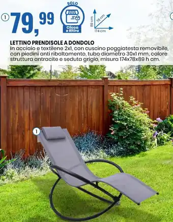 Eurospin LETTINO LETTINO PRENDISOLE A DONDOLO offerta