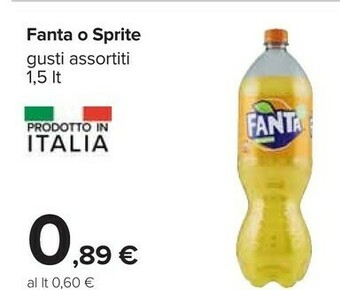 Carrefour Coca-Cola - Fanta Lemon 1500 G(ml) offerta