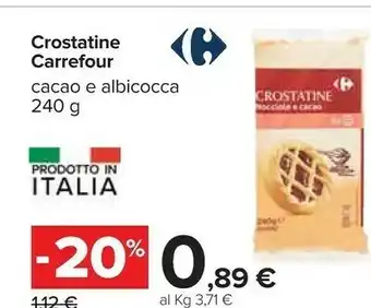 Carrefour Carrefour Crostatine Cacao A Albicocca offerta