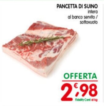 D'Ambros PANCETTA DI SUINO intera offerta