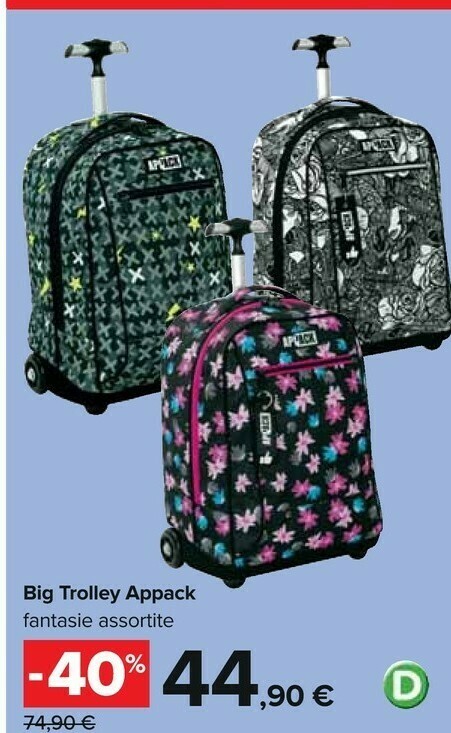 Big Trolley Appack offerta di Carrefour