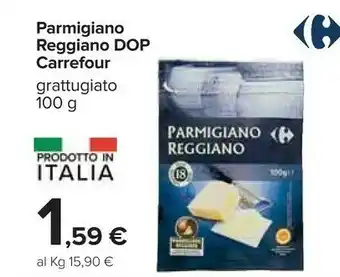 Carrefour Carrefour - Parmigiano Reggiano Fresco Di Grattugia 100 G(ml) offerta
