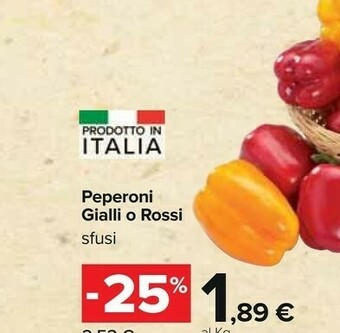 Carrefour Peperoni Gialli O Rossi offerta