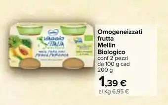 Carrefour Mellin Omogeneizzati Frutta offerta